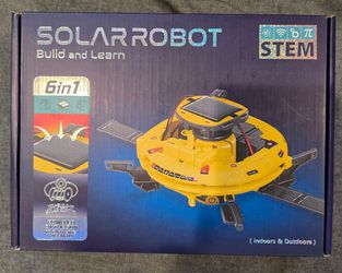 STEM Projects for Kids Age 8-12, Science Kits Boys, Solar Robot Space Toys Gifts 8-14 Year Old Teen Boys Girls, 120Pcs Building Experiments Robots Tee