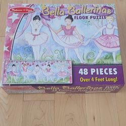Melissa & Doug's Bella Ballerina Floor Puzzle, 48 Pieces 