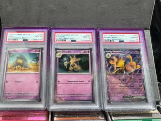 151 Cosmo holo PSA 10 sequential Promos Abra, Kadabra, Alakazam
