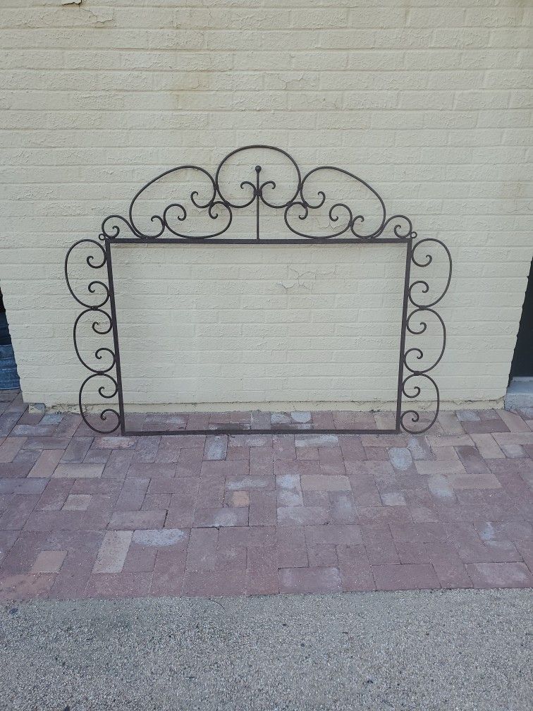 Beautiful Old Iron Picture/Mirror Frame