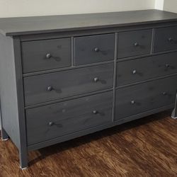 IKEA HEMNES 8-DRAWER DRESSER , GREY 