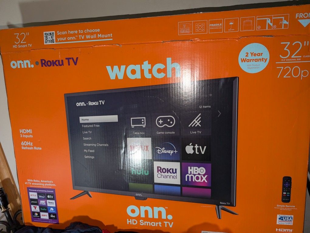 32 Inc Tv Onn Brand