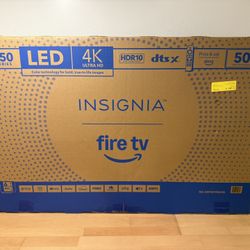 Brand New 50” Insignia Fire Tv