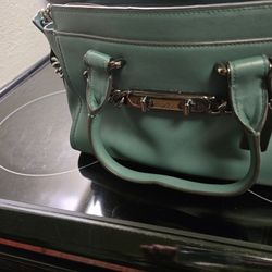 Beautiful green coach purse