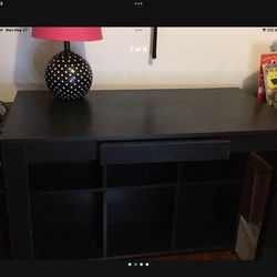Desk (black) With Chair Included