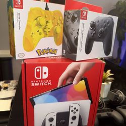 🎮 Nintendo Switch OLED Bundle - White + Accessories - Great Condition! 🕹️