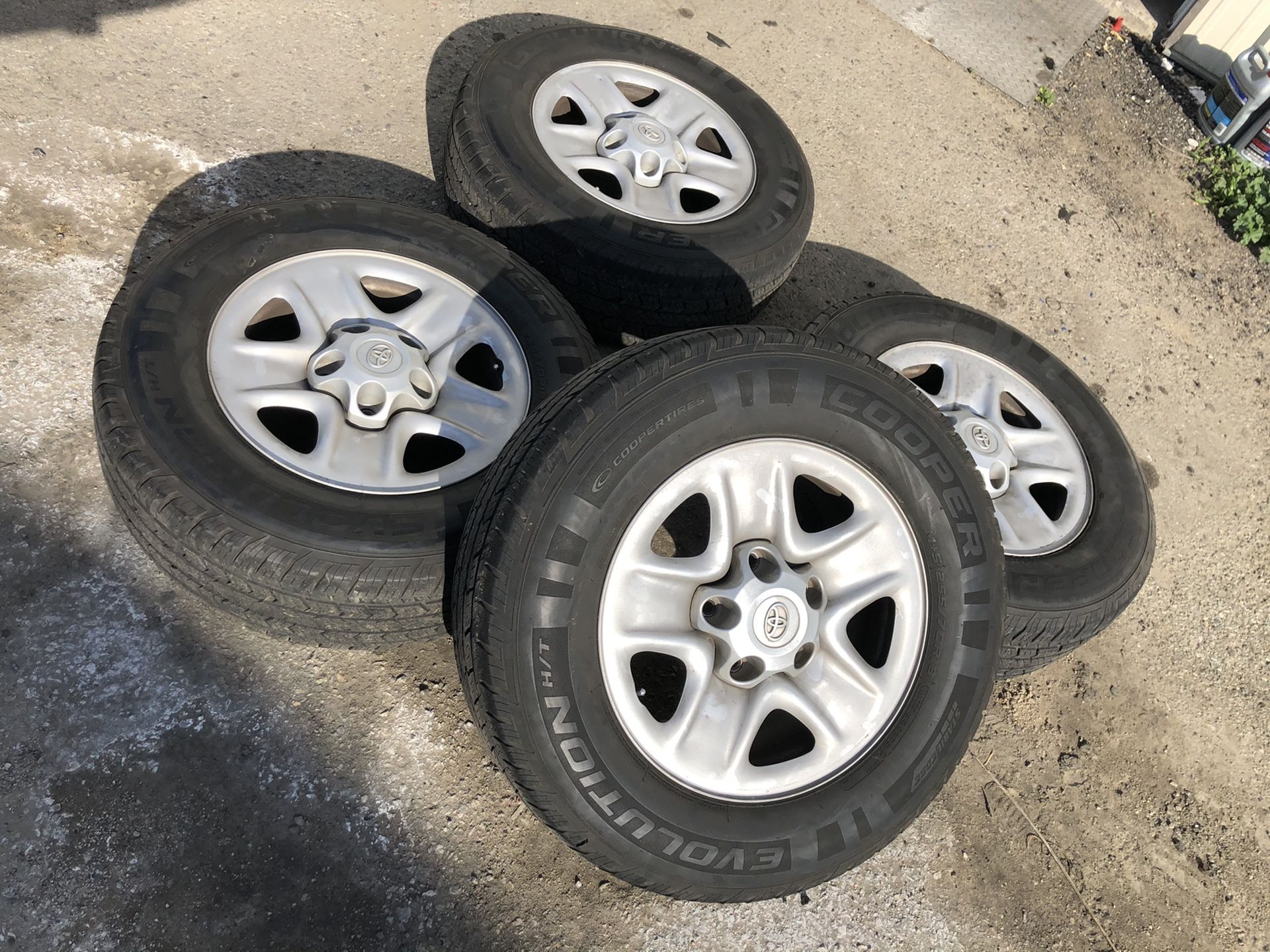 4 Cooper Tires with Stock Wheels For Toyota Tundra