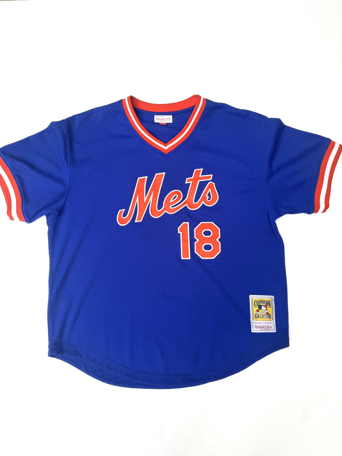 NY Mets MLB Batting Practice Strawberry Jersey Mitchell & Ness XL