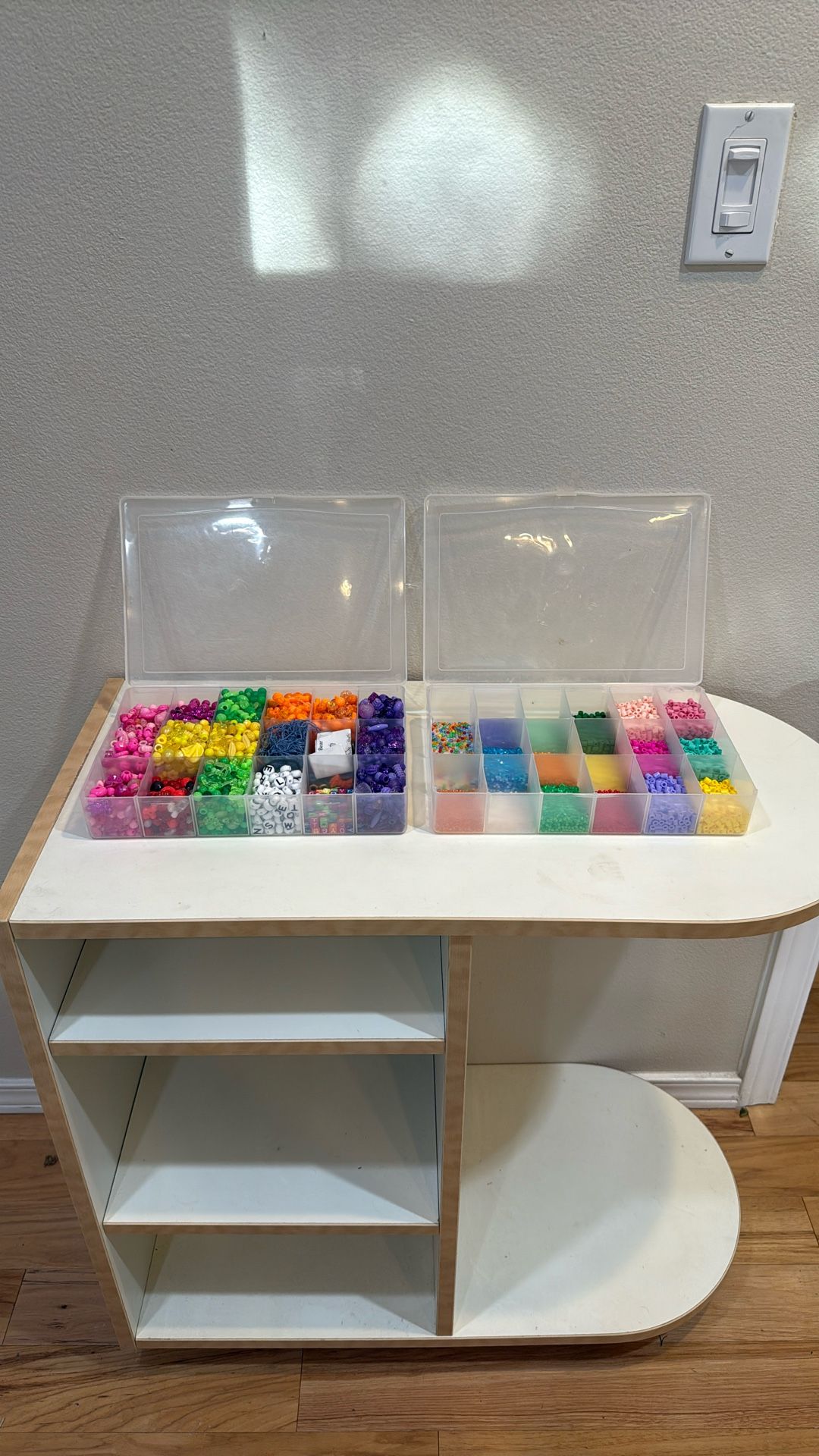 Beads, Mixed Lot, with Storage Containers