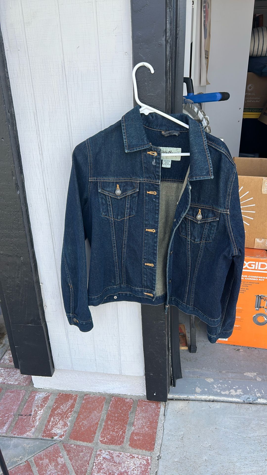 Eddie Bauer Dark Wash Jean Jacket-women’s