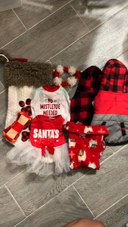 christmas dog clothes bundle