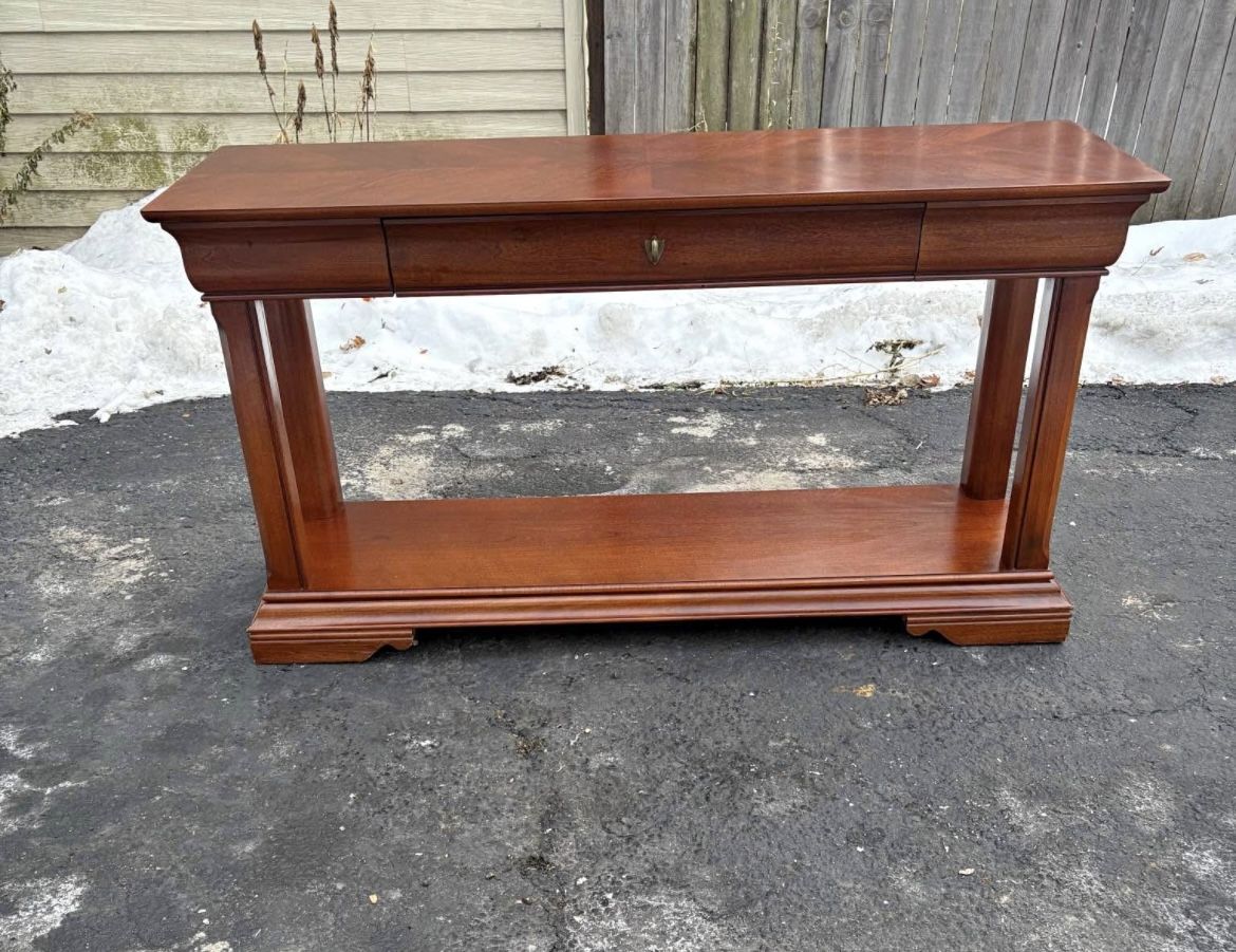 THOMASVILLE Impressions Louis Philippe Style Console Table in Cherry Finish