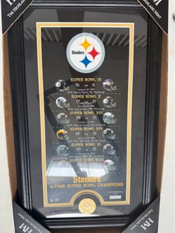 Pittsburgh Steelers 6-Time Super Bowl Champions Framed Print