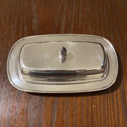 Paul Revere Silver Plated Butter Dish Wm Rogers By Oneida Silversmith