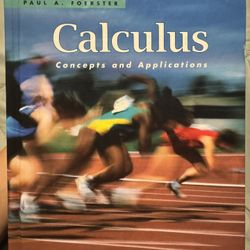 Calculus Concepts And Applications By Paul A. Foerster