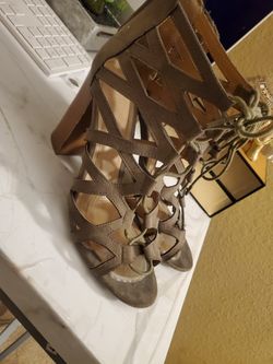 Army green heels