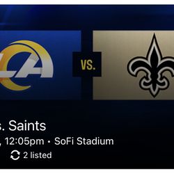 (2) Rams vs. Saints - Section 305 - Aisle Seats