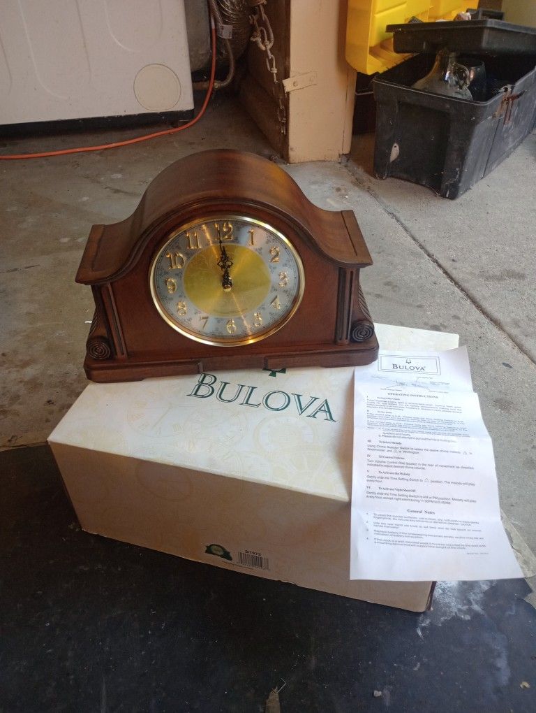 Bulova Shelf Clock