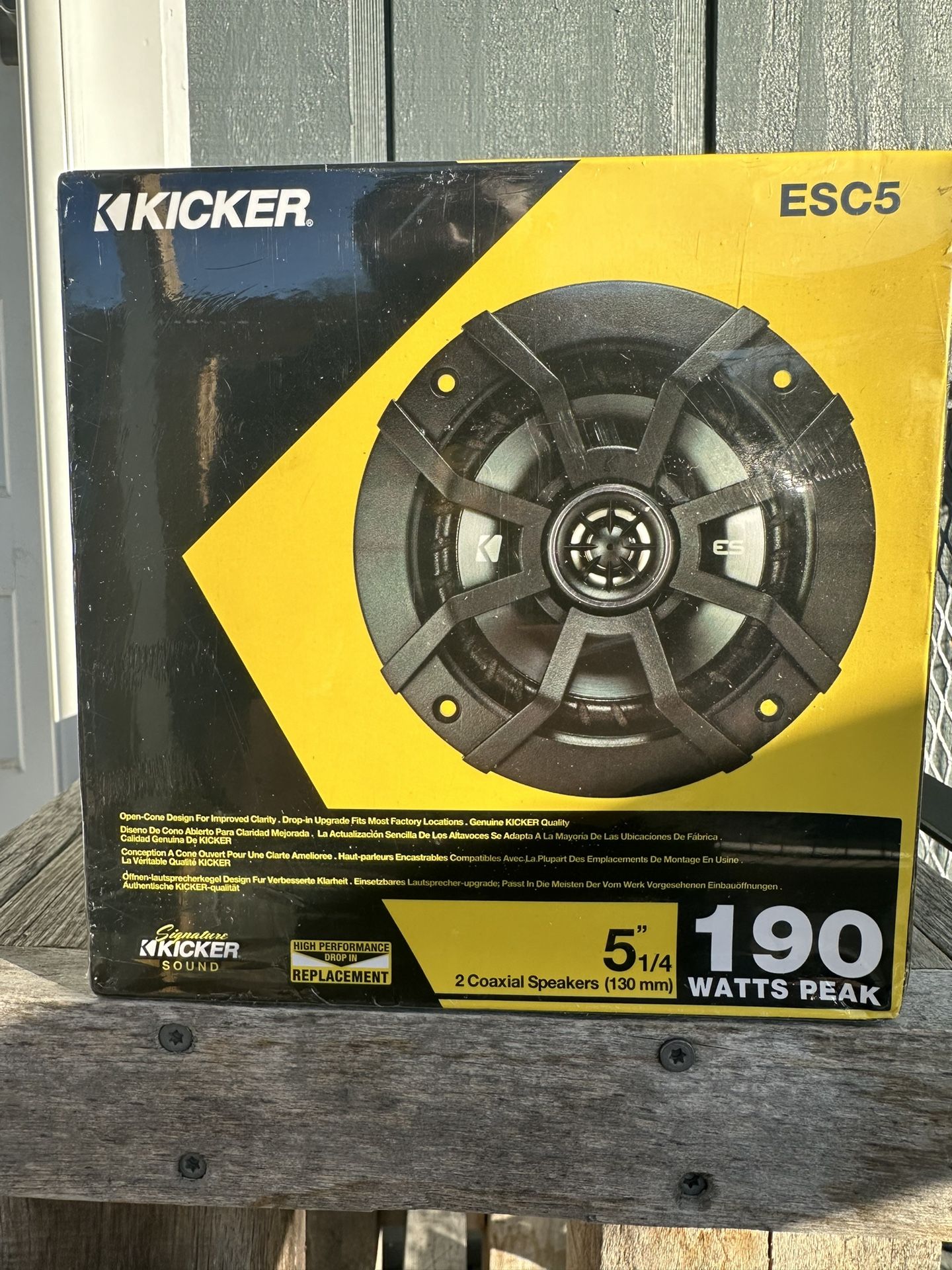 Kicker ESC50 5 1/4 5.25 Co Axial Speakers **NEW**