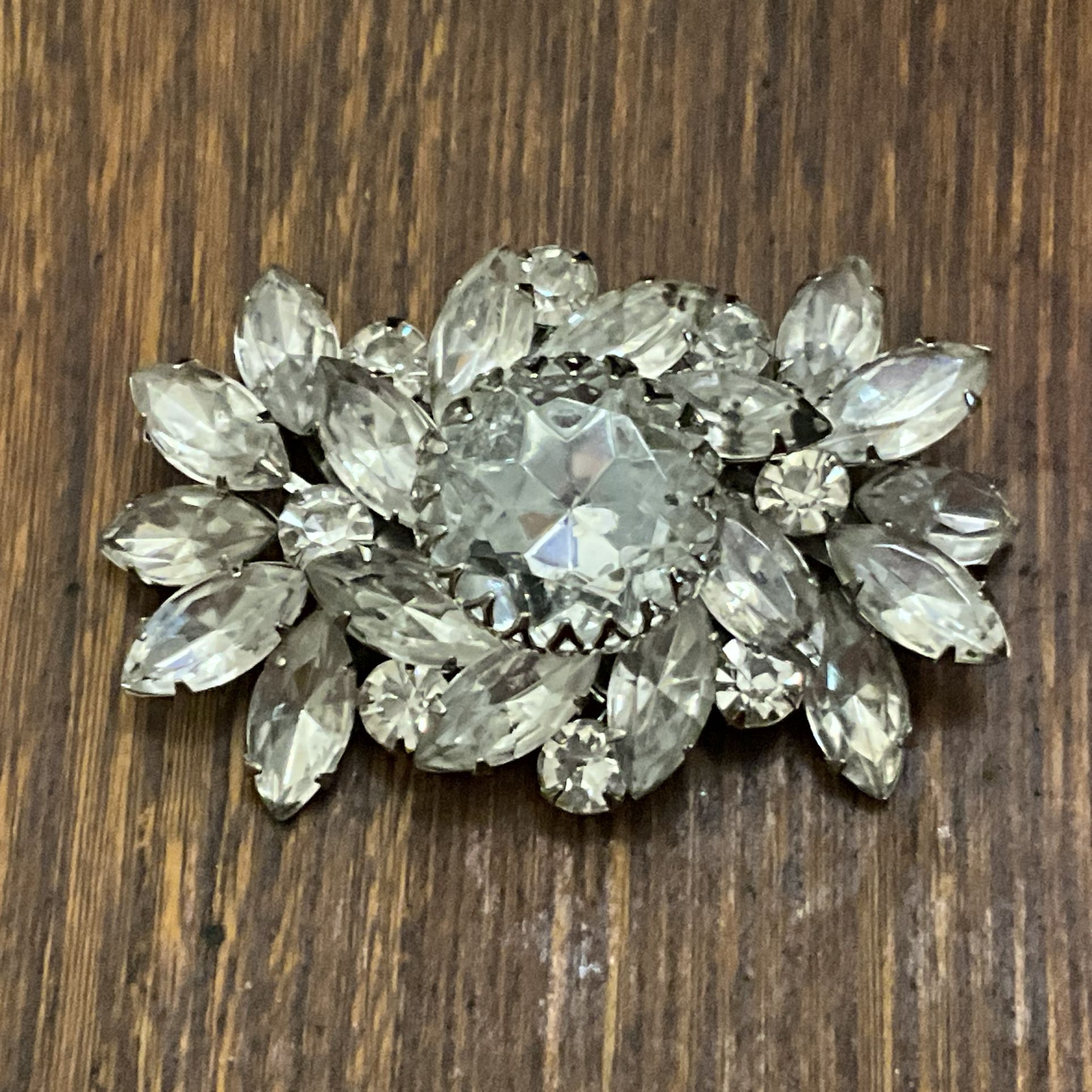 Vintage Rhinestone Brooch, Judy Lee