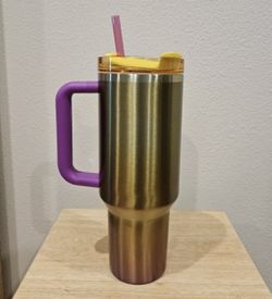 Stanley Starbucks Summer Sunset Gradient 40oz Quencher Rare In Hand