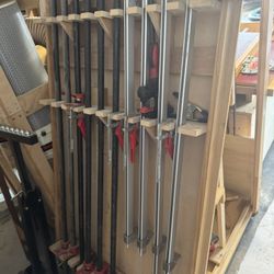 Woodworking Clamps - A Lot Of Them