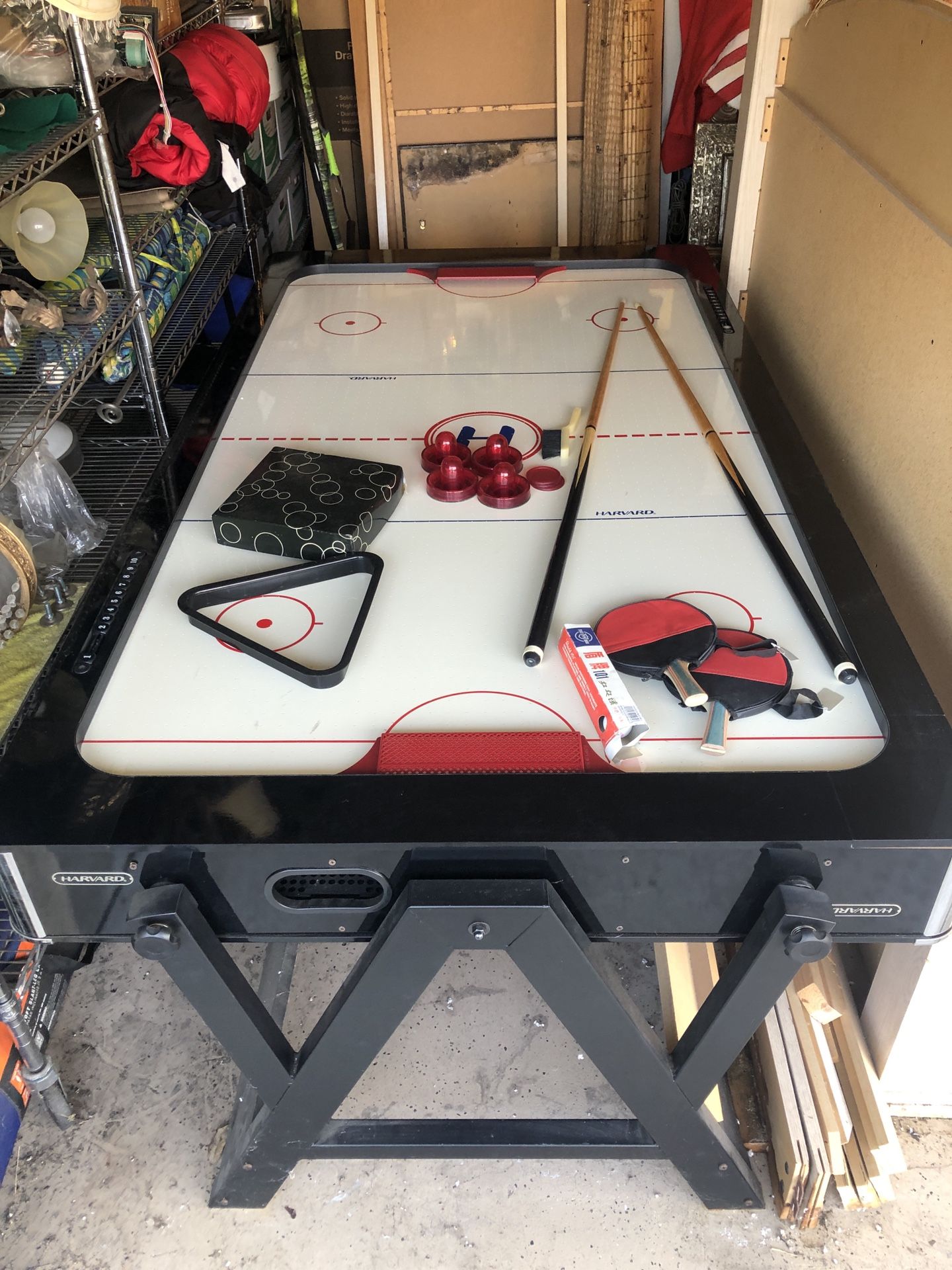 2-in-1 Pool/air hockey table