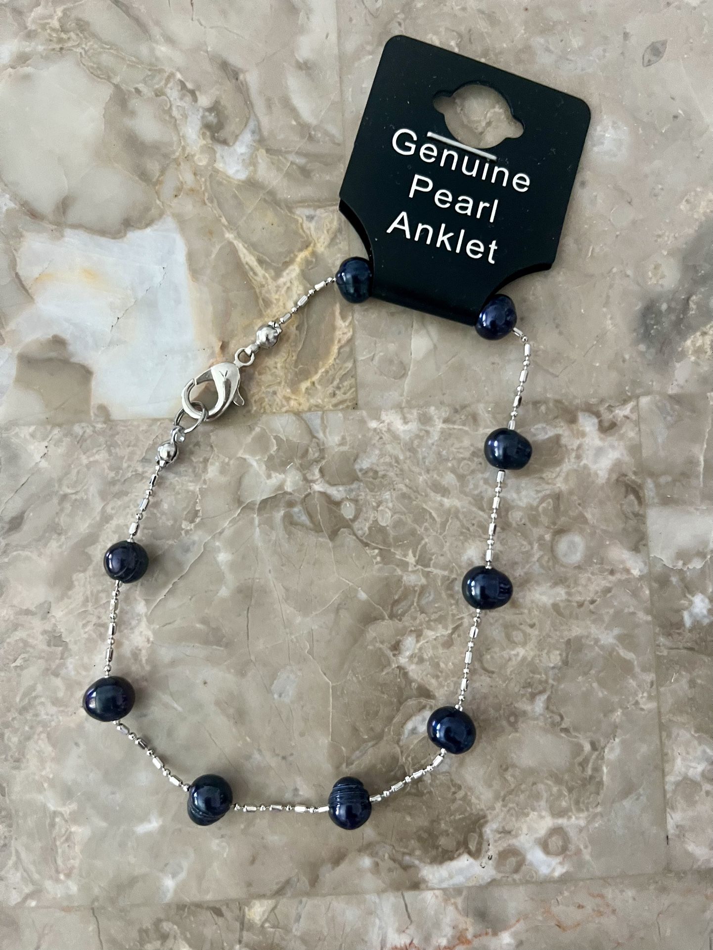 Genuine Black Pearl Anklet