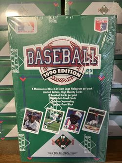 Sealed Box Of 1990 Upper Deck Baseball
