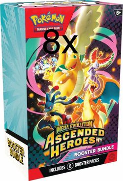 Pokémon TCG Mega Evolution Ascended Heroes Booster Bundle x8