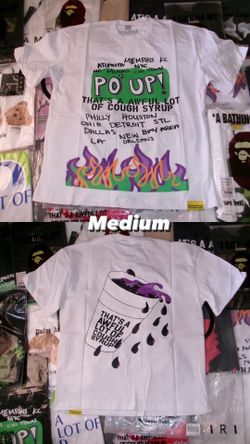 Alocs, never worn, white tee, medium