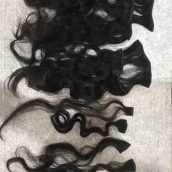 10  Pieces Hair Extensions  Human Hair 