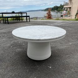 West Elm Marble Coffee Table