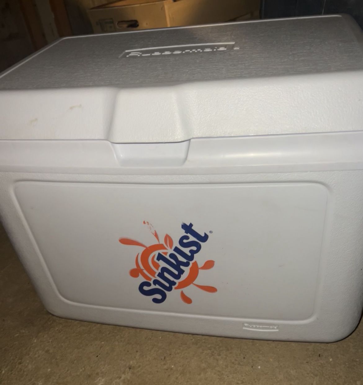 Rubbermaid Sunkist Cooler Collectible New