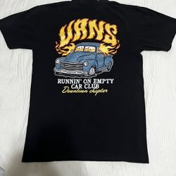 Vans Black Graphic Tee With Foam Design/Pre-Owned Size:M