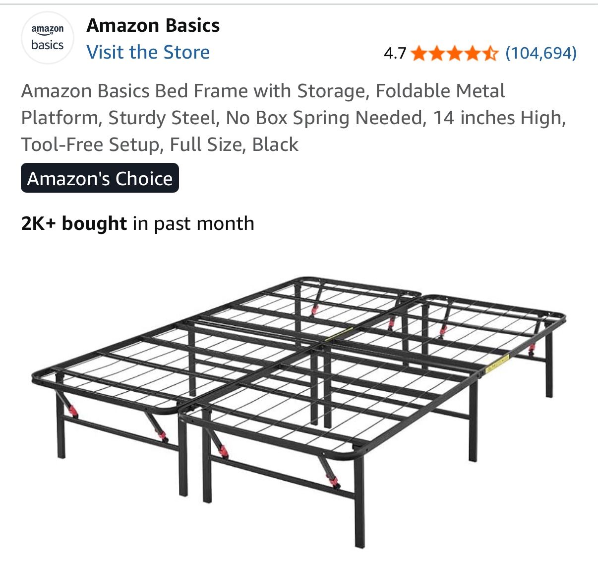 New FULL Size Folding Bed Frame
