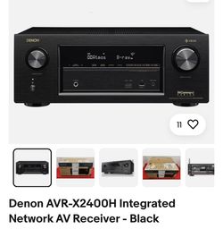 Denon AVR-X2400H Integrated Network AV Receiver - Black