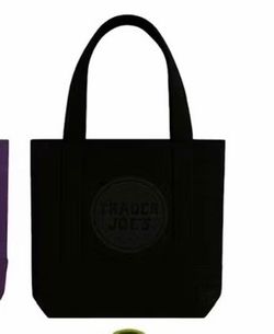 Trader Joe's Black Canvas tote bag Halloween