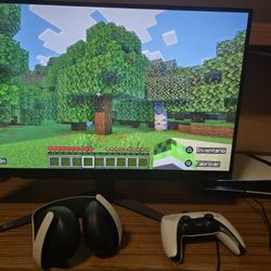 Ps5 Pro With Headset And Monitor Setup