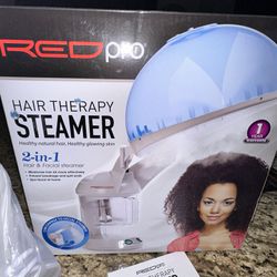 New 2 in 1 Hair Therapy & Facial Steamer - All Hair Types - Men & Women