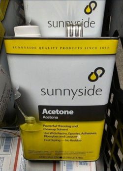 Gallon Of Acetone Sunnyside Brand New Sealed. 