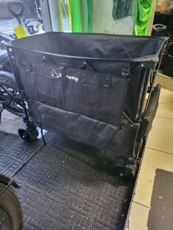 Double decker heavy Duty Foldable Wagon 485lbs max load