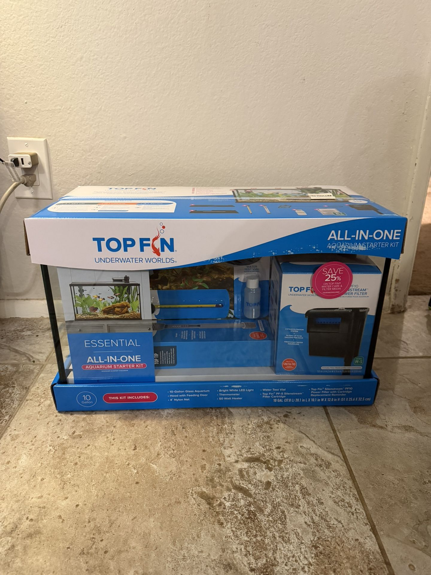 10 Gallon Fish Tank Starter Kit