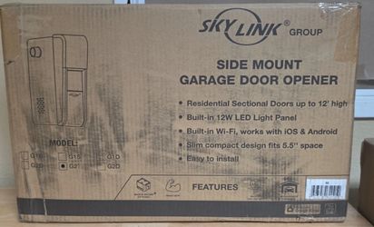 Skylink G2 Side Wall Mount Smart Garage Door Opener - Wi-Fi Direct Drive LED