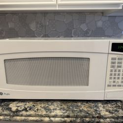 White GE Profile Mircrowave