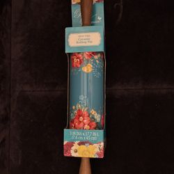 New Pioneer Woman Vintage Floral Ceramic Rolling Pin