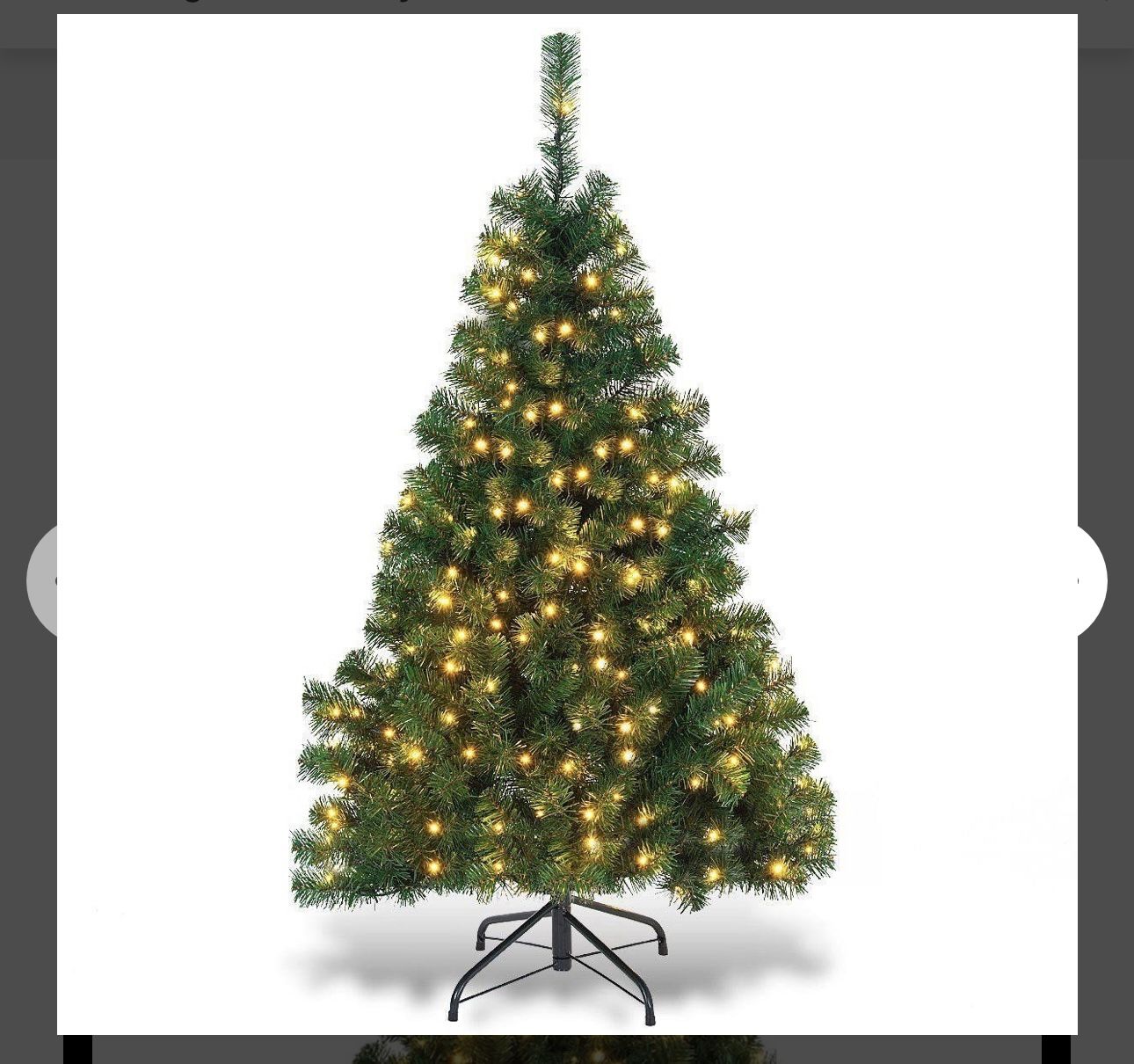 4.5’ Prelit Xmas Tree