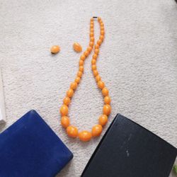 Vintage Faux Bakelite Egg Yolk Set 