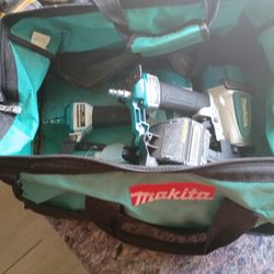 Makita Gun Set Finishing Nailer And Roofing Nailer 