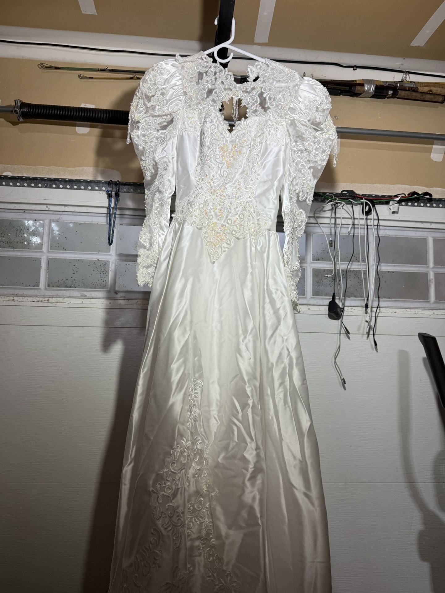 Vintage San-Martin Lifestyles Bridal Wedding Dress Sz 8